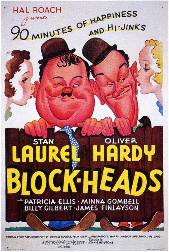 دانلود دوبله فارسی فیلم کله پوک ها Block-Heads 1938